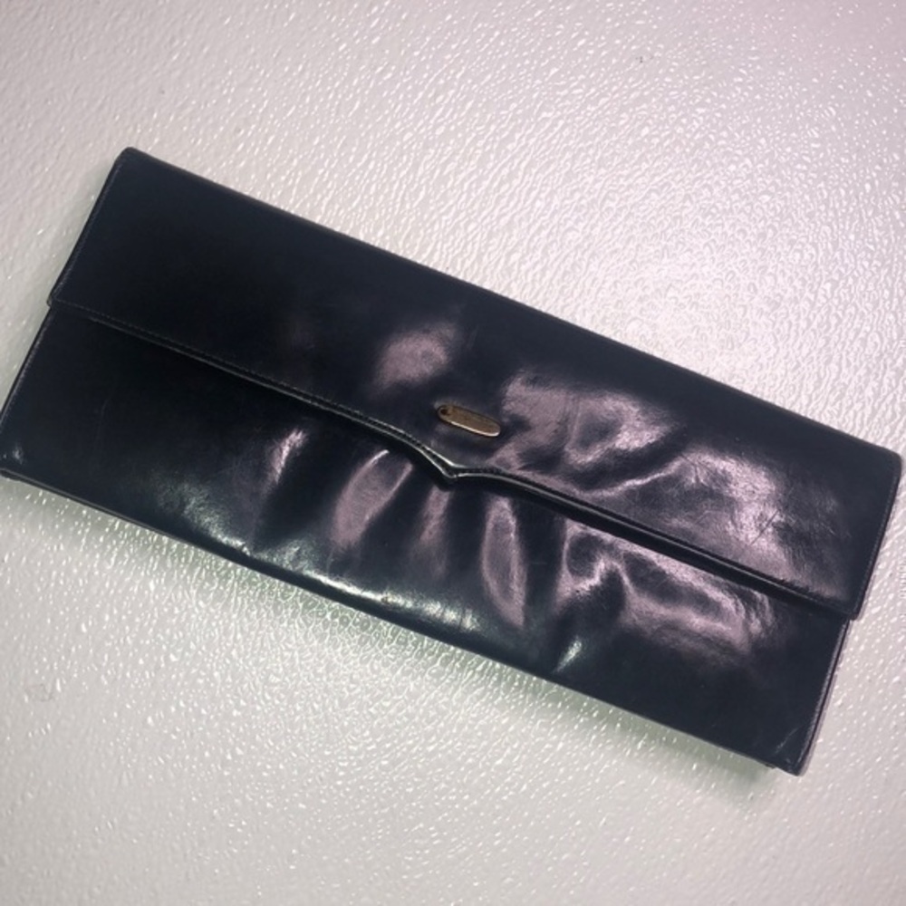 Vintage Lennox envelope clutch rare dark blue
